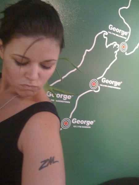 Briar Jessica in the George FM office